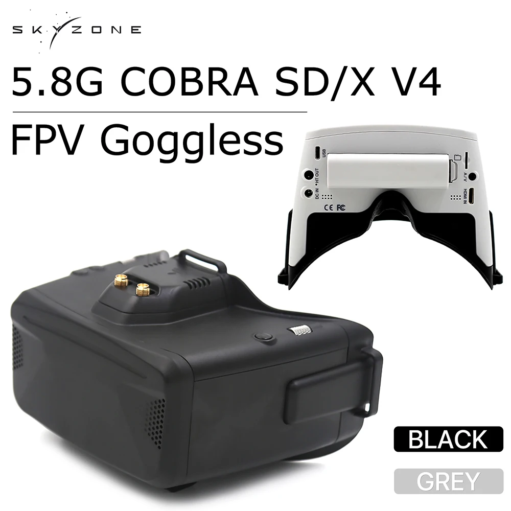 Skyzone Sky04O Pro Fpv Goggles - Skyzone 5.8G Cobra SD/X V4 FPV