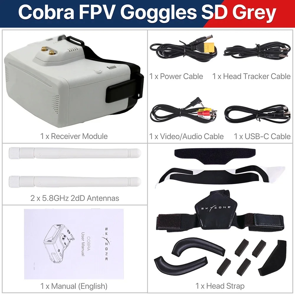 SKYZONE Cobra SX SD FPV Ricevi - Skyzone Sky04O Pro Fpv Goggles recensione e prezzo